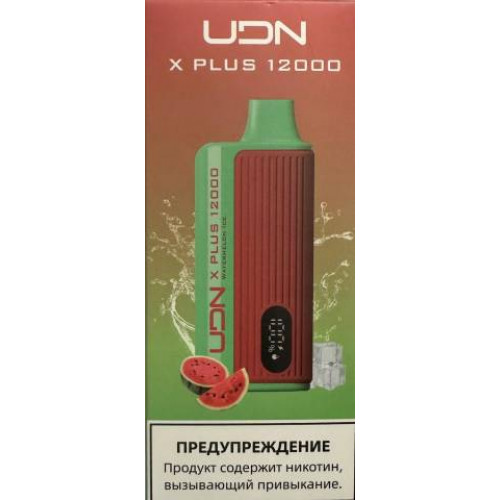 Электронная сигарета UDN X Plus 12000 Арбуз Лёд